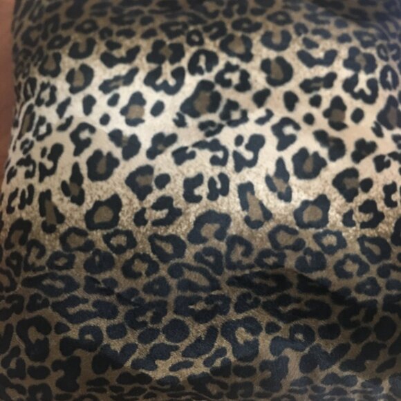 Leopard Print Faux Fur Decorative Throw Pillows (Set of 2) - Picture 4 of 4